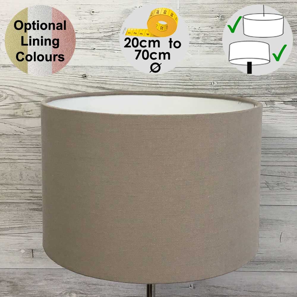 Aura Drum Table Lampshade Taupe